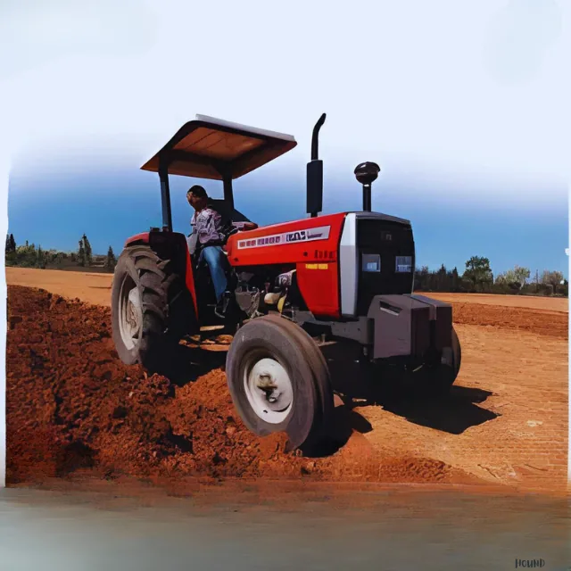 Massey Ferguson 2WD tractor prepared for export